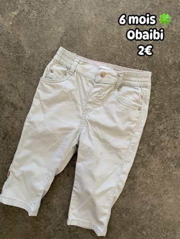 Pantalon 🍀 6 mois 🍀 Obaibi