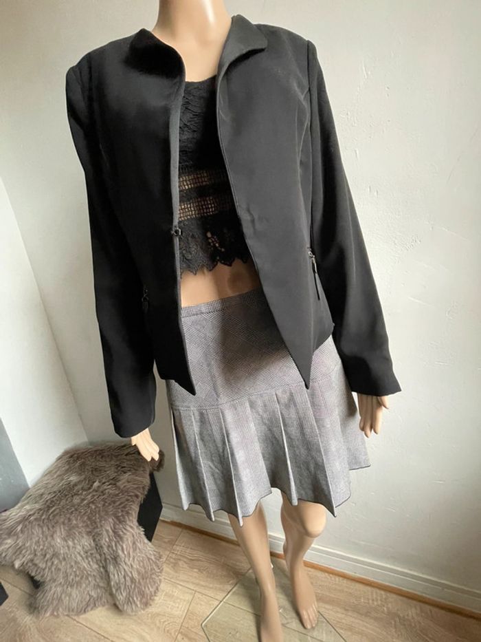 Blazer Noir Chic Jus d'Orange Paris - T3/M - photo numéro 2