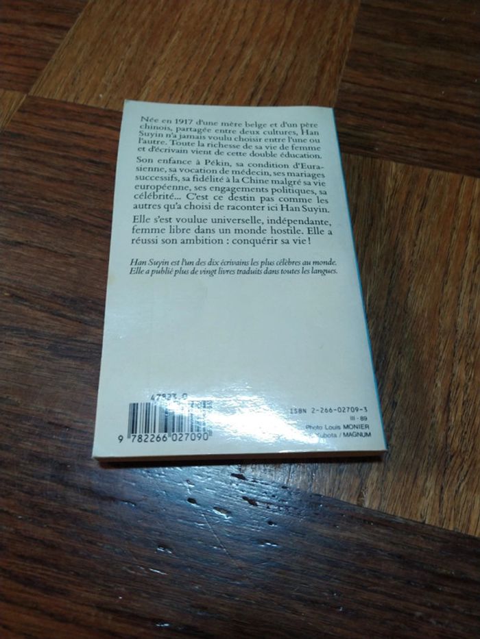 Livre biographie Han Suyin "Fleur de soleil" - photo numéro 2