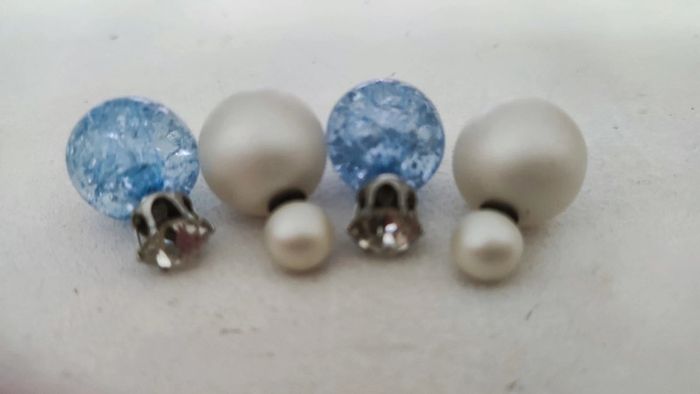 Lot de 2 paires de boucles d'oreilles - photo numéro 4