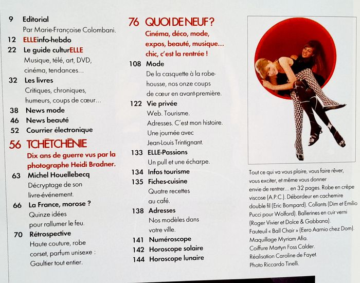 Magazine Elle n°3113 aout 2005 - photo numéro 5