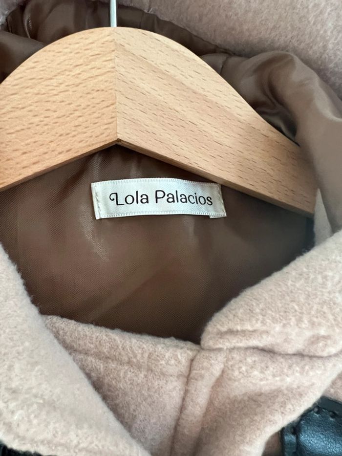 Duffle-coat / manteau beige avec boutons marron et capuche - Taille 24 Mois / 3 Ans - photo numéro 4