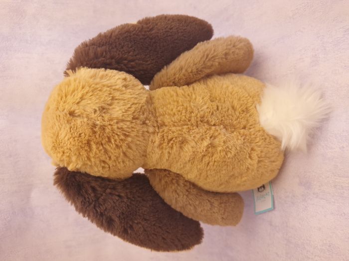 Bashful Patchwork Brown Bunny Jellycat retired lapin original medium BAS3PWB Nwt - photo numéro 3