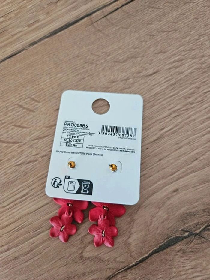 🔅 boucles d'oreilles fleur promod - photo numéro 5