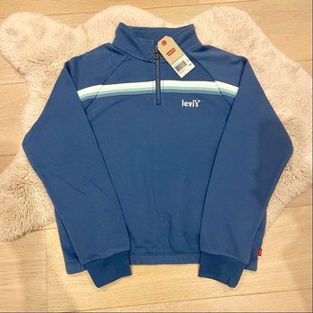 Sweat zippé Levi's bleu 16 ans - neuf avec étiquette