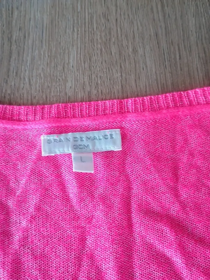 Pull rose fluo Grain de Malice L - photo numéro 4