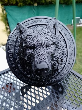 Figurine impression 3D décoratif loup fenrir