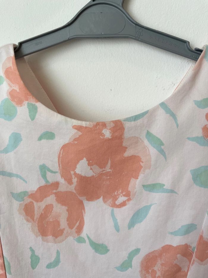 Robe rose à fleurs (détails en tulle pailleté) - Petit Bateau 6 ans (116cm) - photo numéro 6