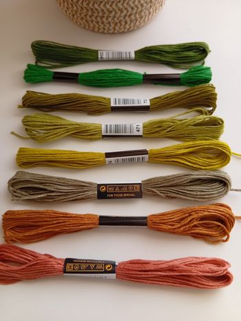 Lot échevettes différentes couleurs 