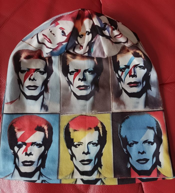 Bonnet tissu David Bowie - taille unique