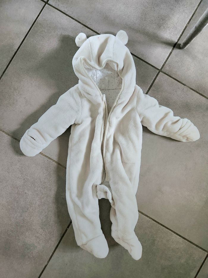 Combinaison ours blanc ,très chaude