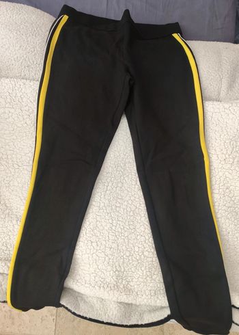 Legging noir traits jaune et blanc Zara taille M