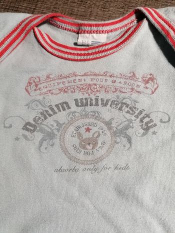 Body manches longues 6 mois Absorba