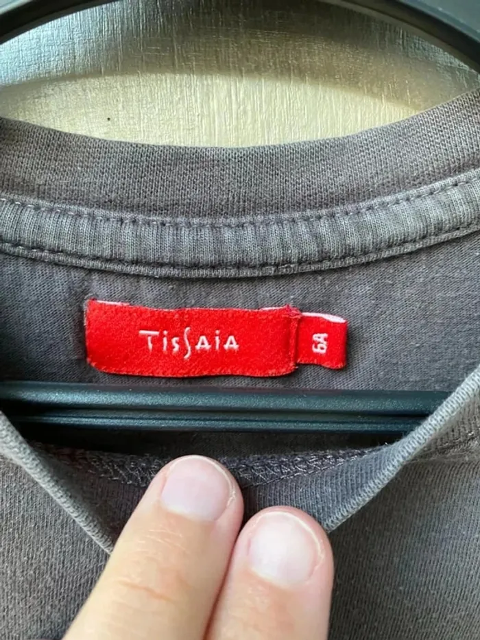 T-shirt manche longue marron 6 ans Tissaia - photo numéro 4