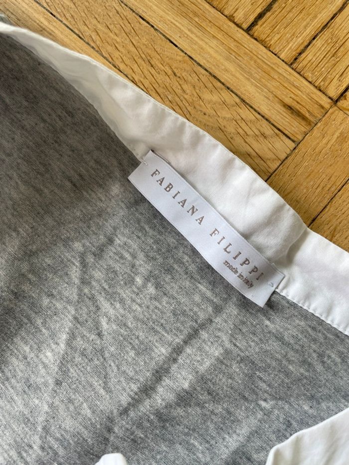 Robe trimatière grise Fabiana Filippi - photo numéro 6