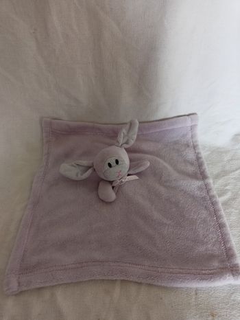 Doudou hochet lapin 38 cm