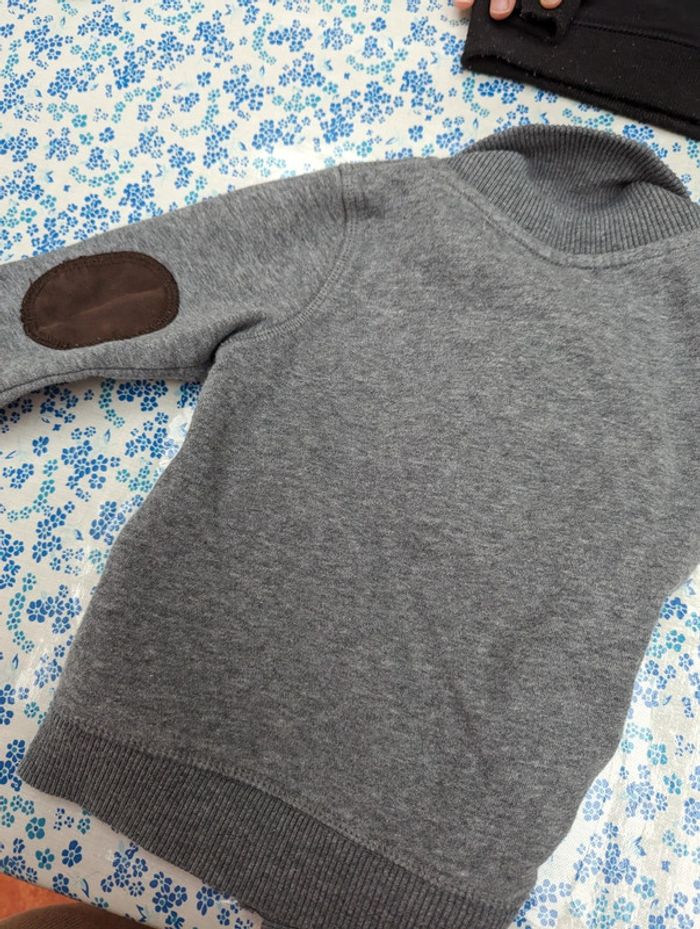 Gilet en sweat gris H&M 12-18 mois - photo numéro 5