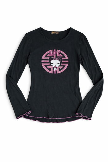 T-shirt manches longues fille 10 ans, motif pailleté. LPC Girls. 