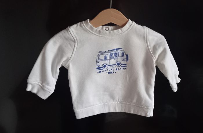 Sweat blanc Kiabi - photo numéro 2