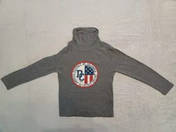 Sous pull gris Kiabi 6 ans (réf perso V66)(familleac72)