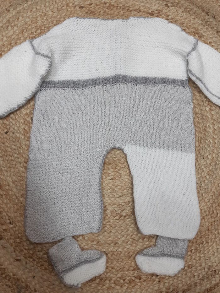 Combipilote en maille et chaussons - photo numéro 2