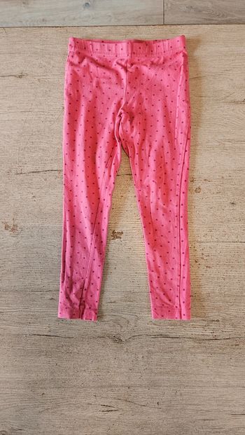 Legging vieux rose avec petites étoiles rose foncé, NKY, 6 ans