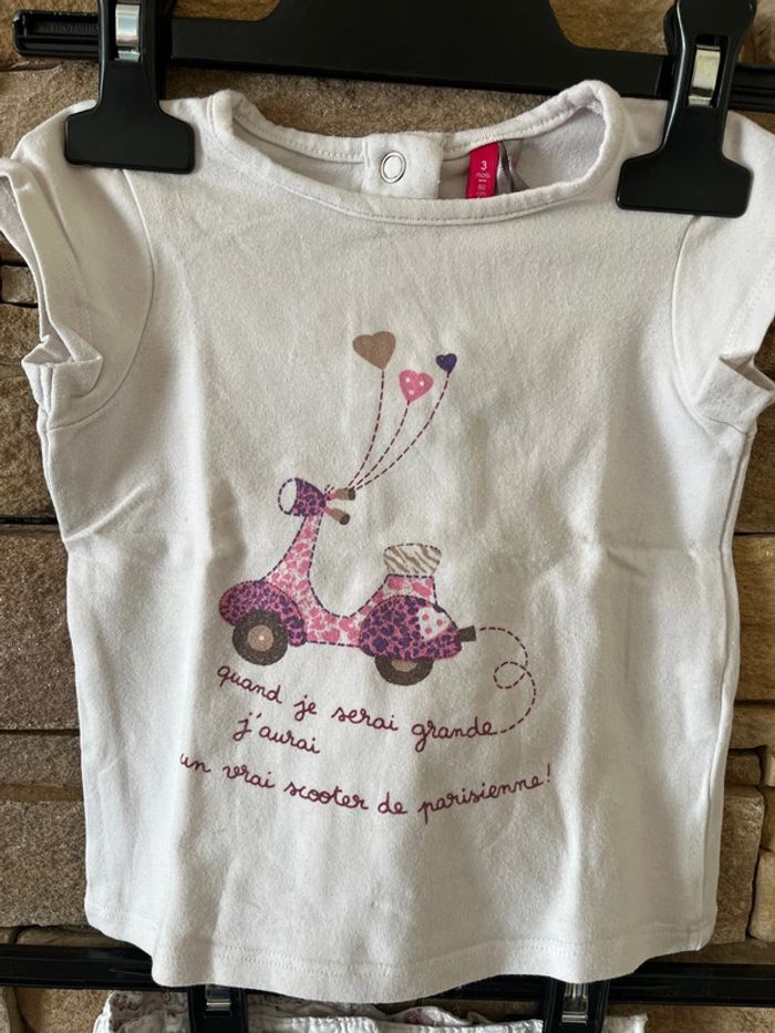 Ensemble short et t-shirt 3 mois - photo numéro 2