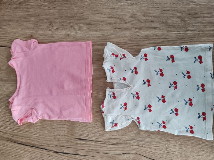 Lot de 2 tee shirts bébé fille 3 mois - photo numéro 2