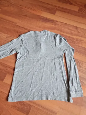 Tee-shirt homme gris manches longues