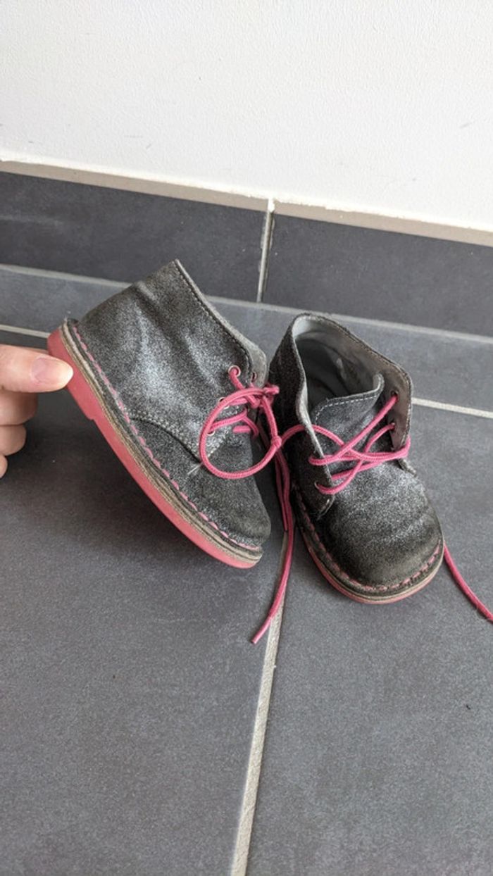 Chaussures montantes cuir suédé Vertbaudet 20