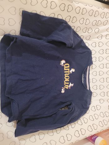 Tee shirt manche longue taille 90/95