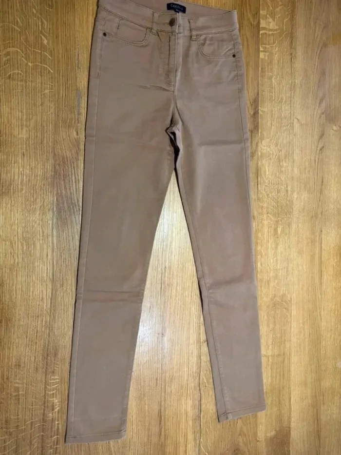 Pantalon beige Caroll - photo numéro 2