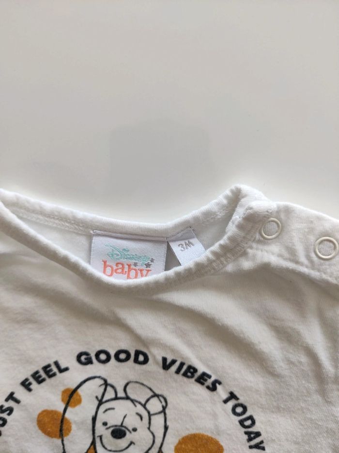 Tee-shirt manches longues Winnie the Pooh bébé - 3 mois - photo numéro 4