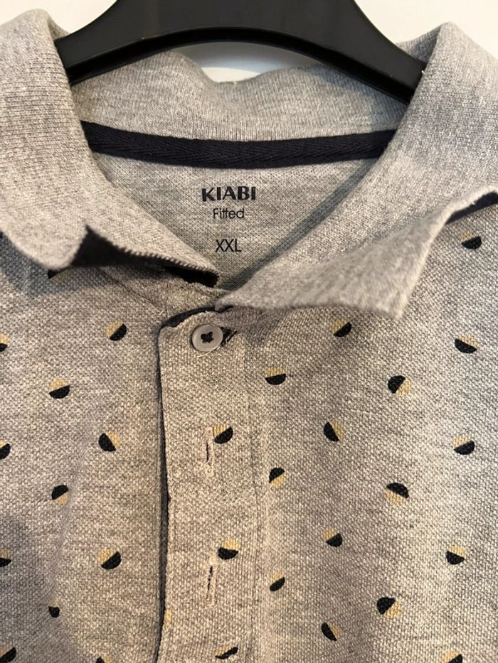 Polo à manches courtes Kiabi gris XXL - photo numéro 3