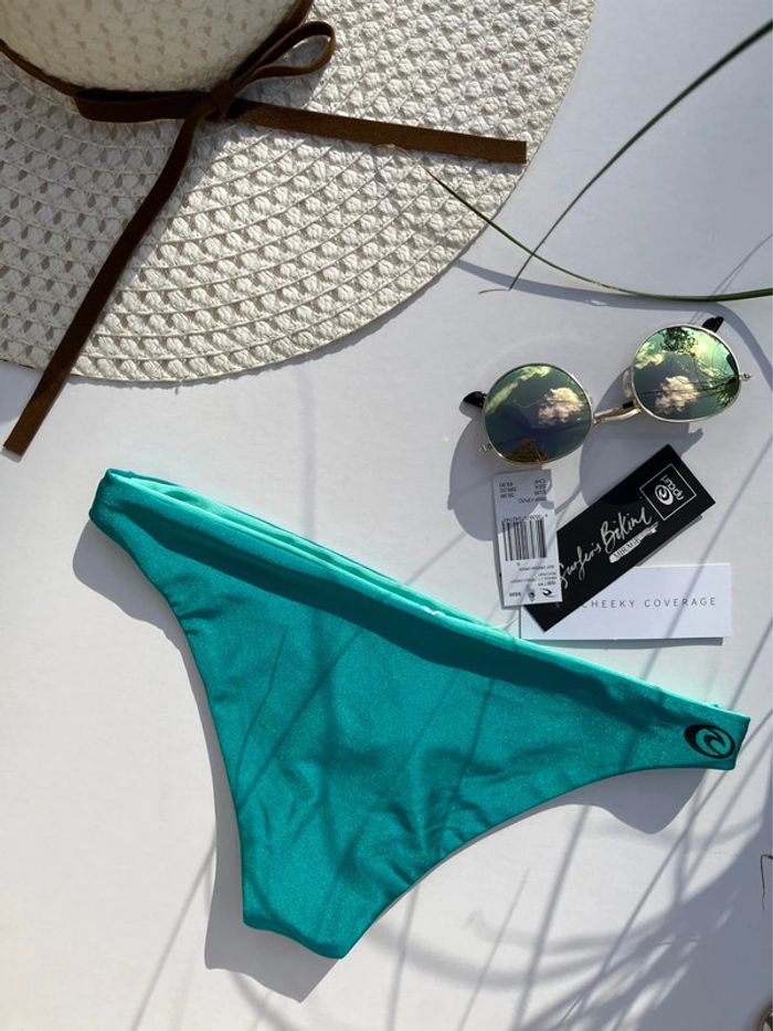 Bas de maillot de bain réversible en deux nuances de bleu - photo numéro 2