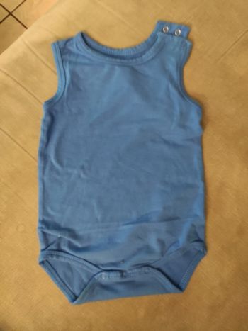 Body sans manches bleu zeeman 12 mois