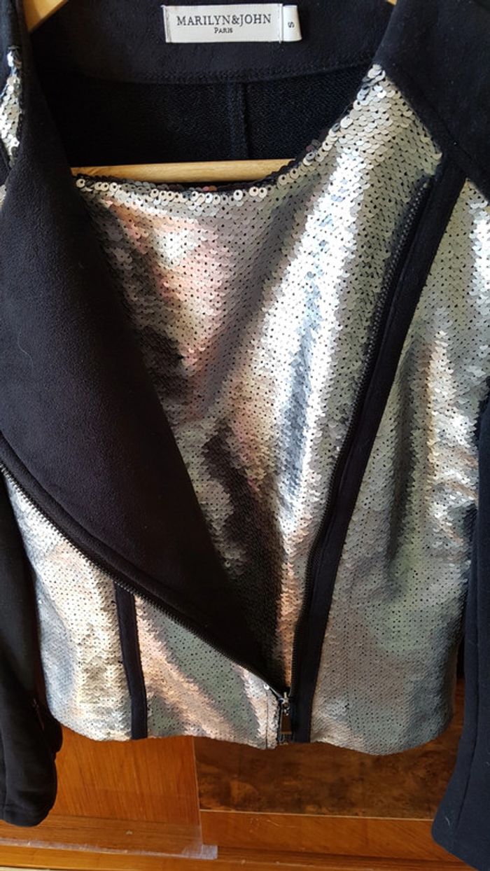Blazer argentée à strass - photo numéro 4