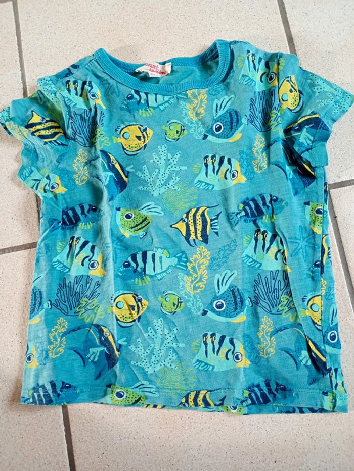 Tee shirt poissons dpam 5 ans