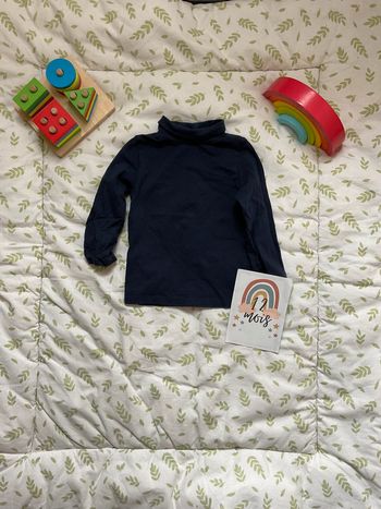 sous pull col roulé bleu marine 12 mois kiabi