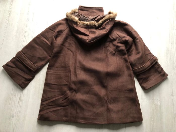 BB- Manteau 3/4 polaire marron à capuche T 42/44  NEUF - photo numéro 14