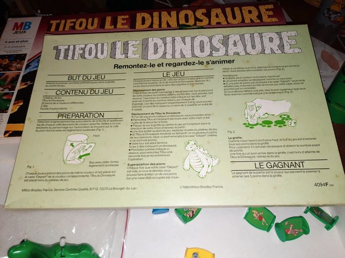 Tifou le dinosaure jeu vintage MB jeux 1989 - photo numéro 12