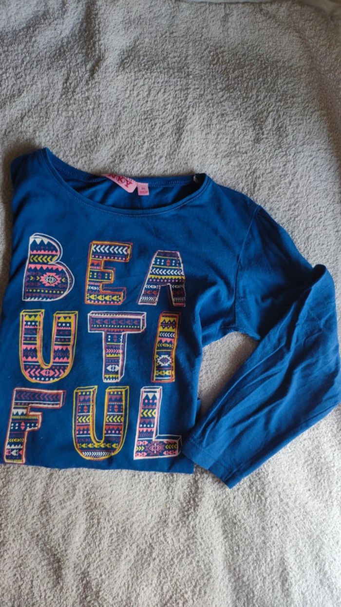 T-shirt chat longue nky 8 ans