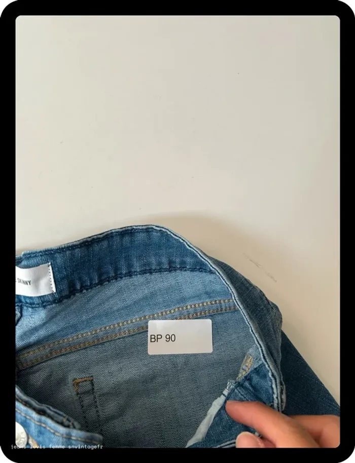 Jean Levi's Signature Femme Mid Rise Skinny Bleu | 22M FR52 | Très Bon État | BP90 - photo numéro 10