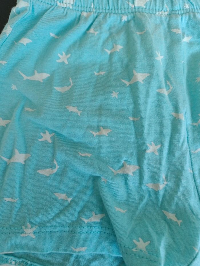Short motif requin bleu turquoise - photo numéro 2
