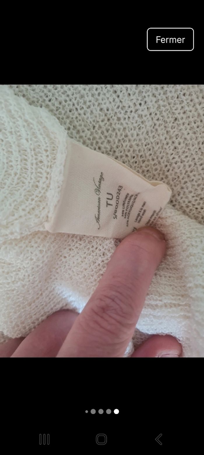 Tunique maille american vintage taille unique - photo numéro 6