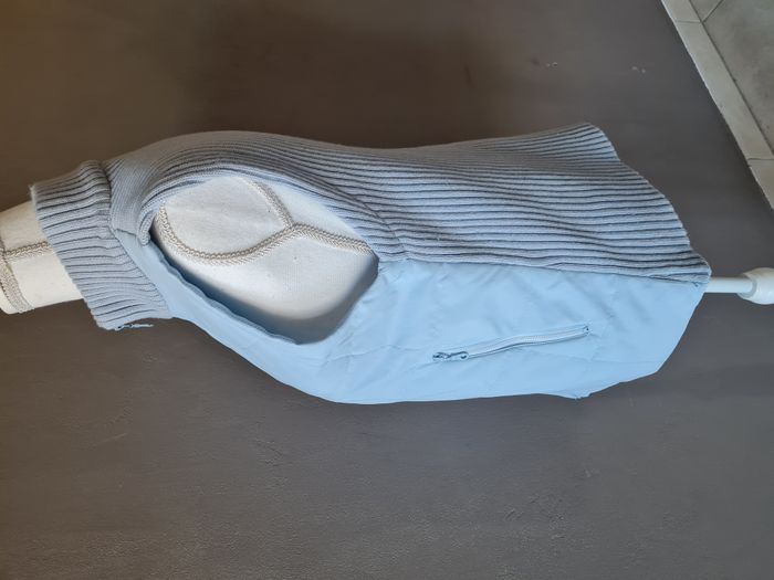 Veste bi-matieres sans manches - photo numéro 5