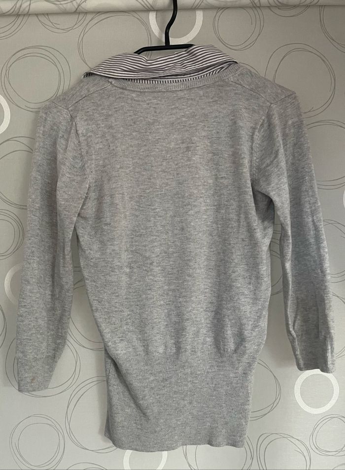 Pull chemise manche 3/4 - photo numéro 2