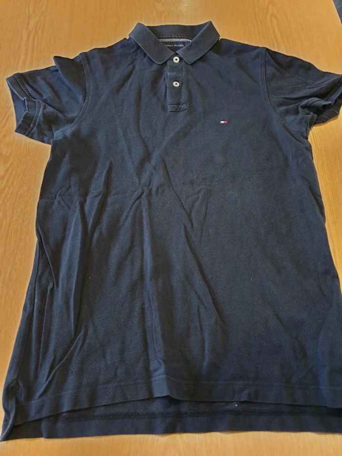 Polo homme Tommy Hilfiger S slim fit bleu marine