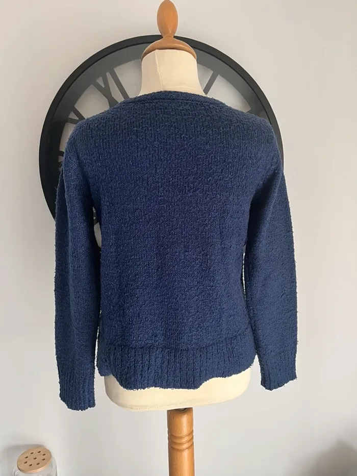 Pull fille bleu - photo numéro 3