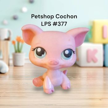 Little Petshop Cochon LPS #377 Hasbro